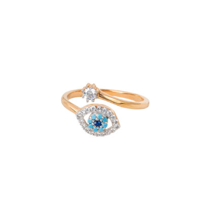 Timeless Harmony Dual-Row Diamond Yellow Gold Ring