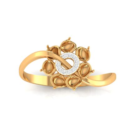 Floral Yellow Gold  Ring