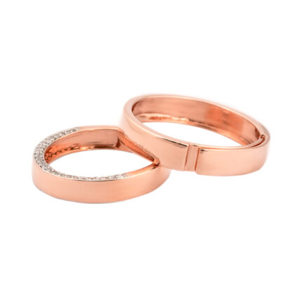 Elegant Rose Gold Couple Rose Gold Bands
