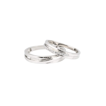 Exquisite Diamond Wedding and Promise White Gold Rings